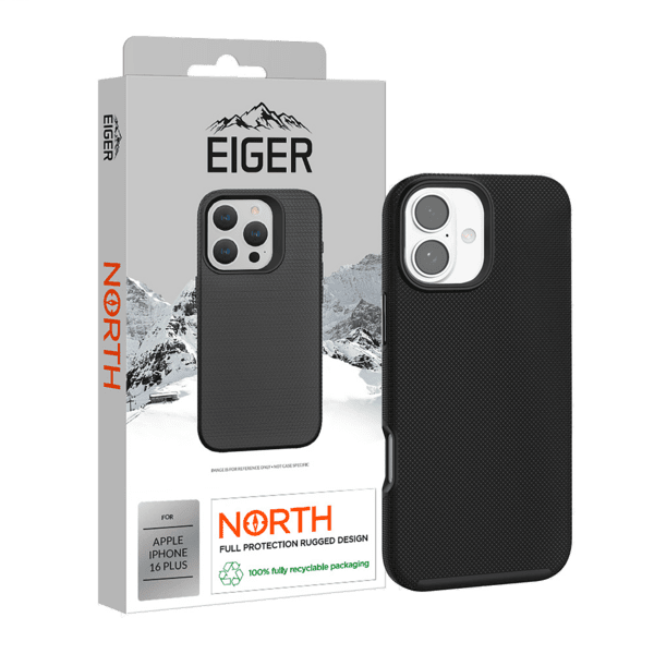 Eiger North Case iPhone 16 Plus schwarz
