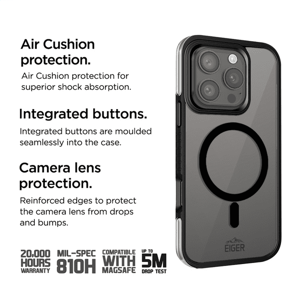 Eiger Pro MountainAir Case iPhone 16 Pro Max schwarz Eiger Pro MountainAir Case iPhone 16 Pro Max schwarz