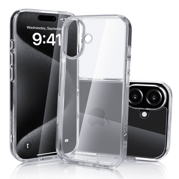 nevox StyleShell SHOCKFlex iPhone 16 Plus transparent nevox StyleShell SHOCKFlex iPhone 16 Plus transparent