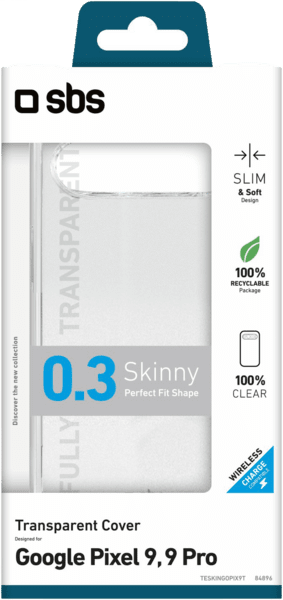 SBS Skinny Cover Google Pixel 9/9 Pro transparent