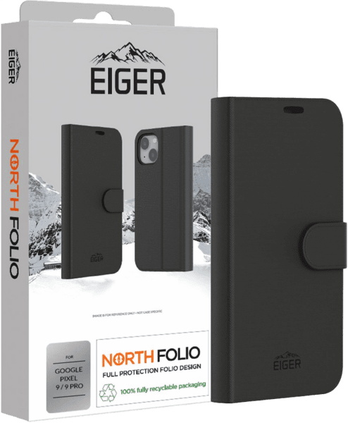 Eiger North Folio Case Google Pixel 9/9 Pro schwarz