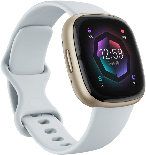 fitbit sense 2 nebelblau/Aluminium softgold