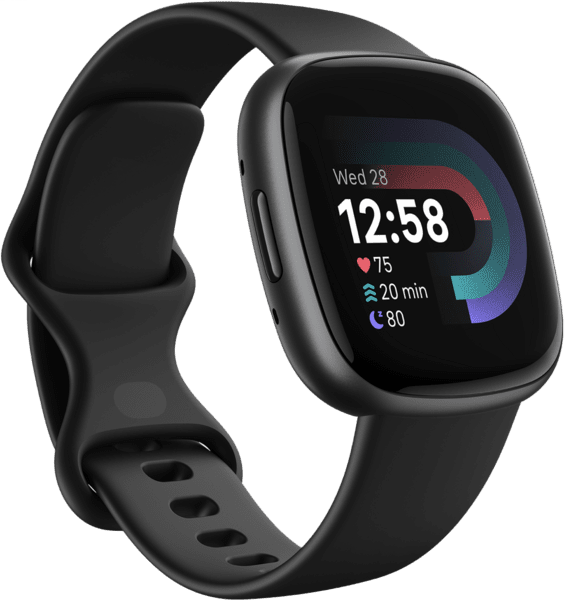 fitbit Versa 4 schwarz/Aluminium graphit