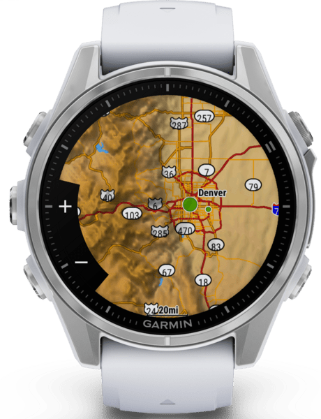 Garmin fenix 8 43mm steinweiß/silber