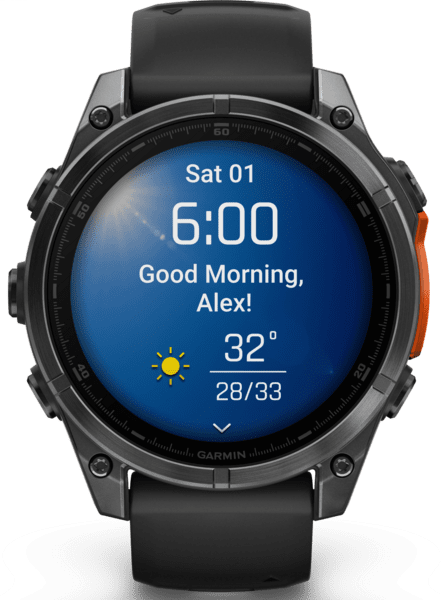 Garmin fenix 8 47mm schwarz/schiefergrau