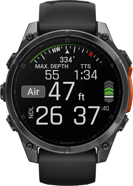 Garmin fenix 8 47mm schwarz/schiefergrau