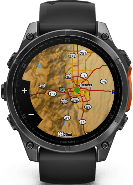 Garmin fenix 8 47mm schwarz/schiefergrau