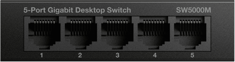 Strong 5-Port Gigabit Metal Desktop Switch