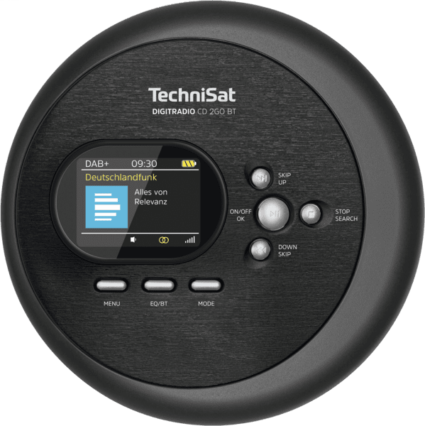 TechniSat Digitradio CD 2GO BT tragbarer CD-Player schwarz