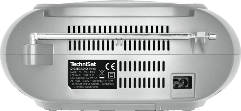 TechniSat Digitradio 1990 DAB+ Radiorecorder silber