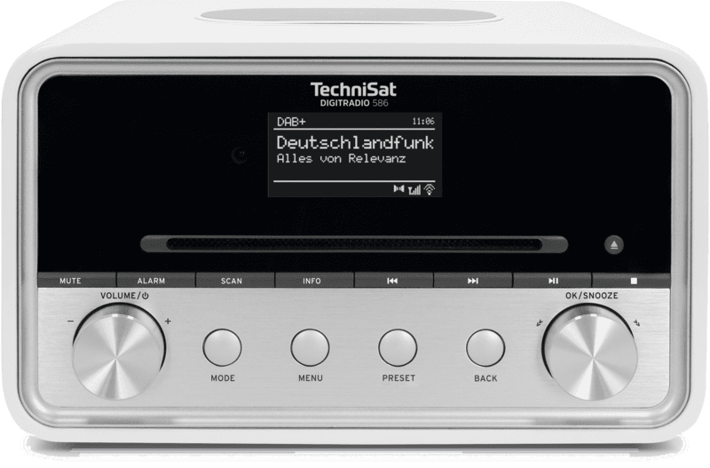 TechniSat Digitradio 586 DAB+ Radio weiß/silber