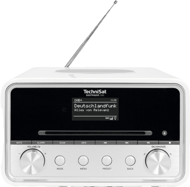 TechniSat Digitradio 586 DAB+ Radio weiß/silber