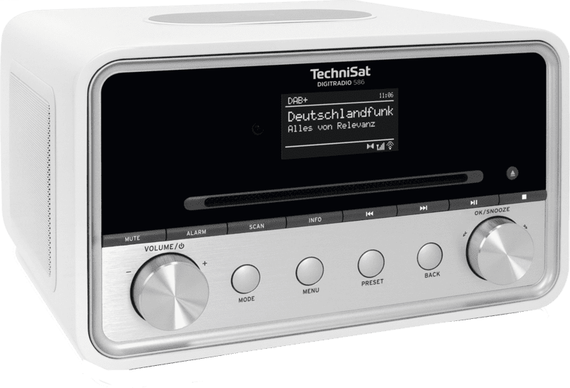 TechniSat Digitradio 586 DAB+ Radio weiß/silber