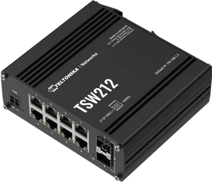 Teltonika TSW212 8-Port Switch +2 SFP managebar