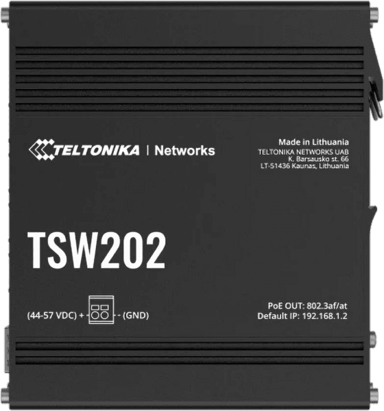 Teltonika TSW202 8-Port Switch +2 SFP POE+ managebar