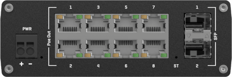 Teltonika TSW202 8-Port Switch +2 SFP POE+ managebar