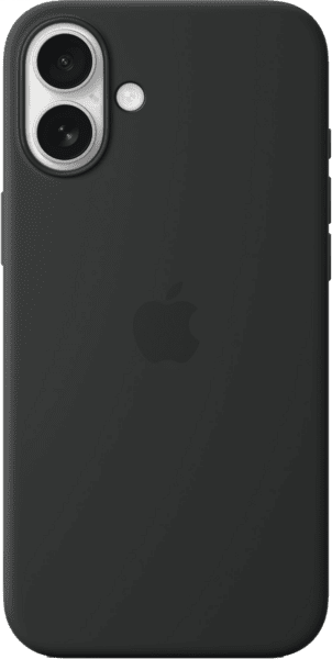 Apple Silicone Case mit MagSafe iPhone 16 schwarz