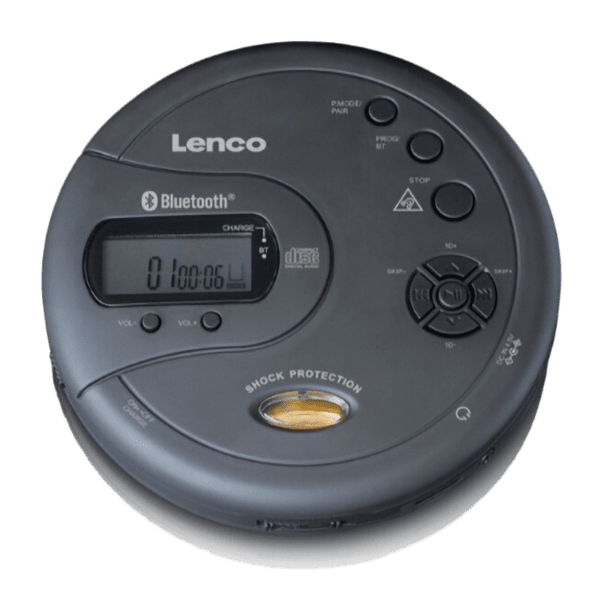 Lenco CD-300 Discman CD/MP3/BT Anti-Shock Ladef. schwarz