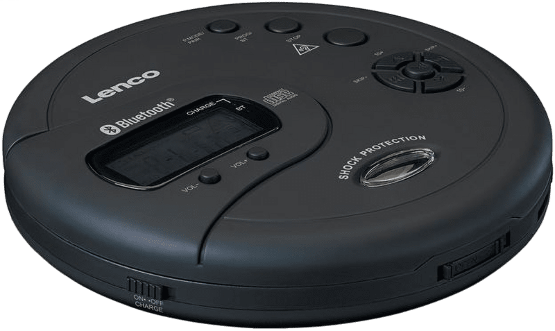 Lenco CD-300 Discman CD/MP3/BT Anti-Shock Ladef. schwarz