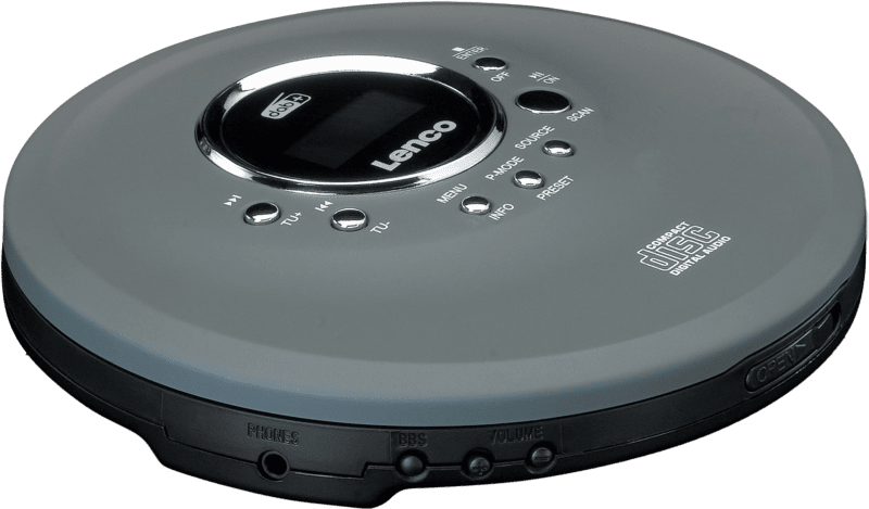 Lenco CD-400 Discman CD/MP3/DAB+/Radio Anti-Shock grau