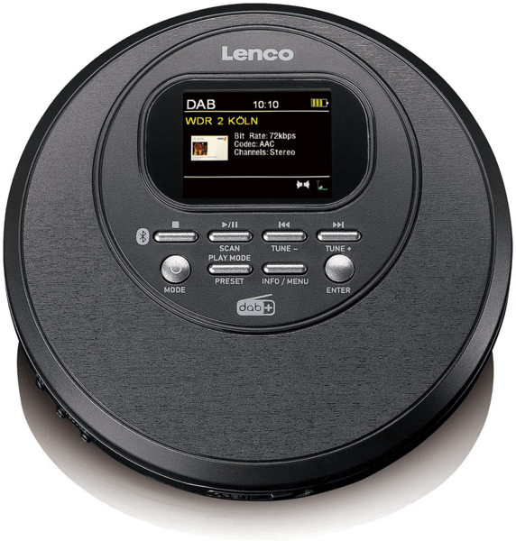 Lenco CD-500 Discman CD/MP3/DAB+/Radio/BT AntiShock schw Lenco CD-500 Discman CD/MP3/DAB+/Radio/BT AntiShock schw