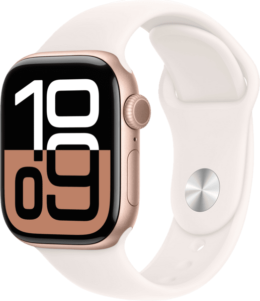 Apple Watch Series 10 GPS 42mm alu rose Sport S/M