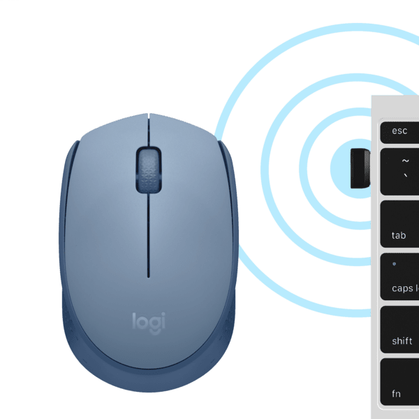 Logitech M171 schnurlose Maus blau/grau