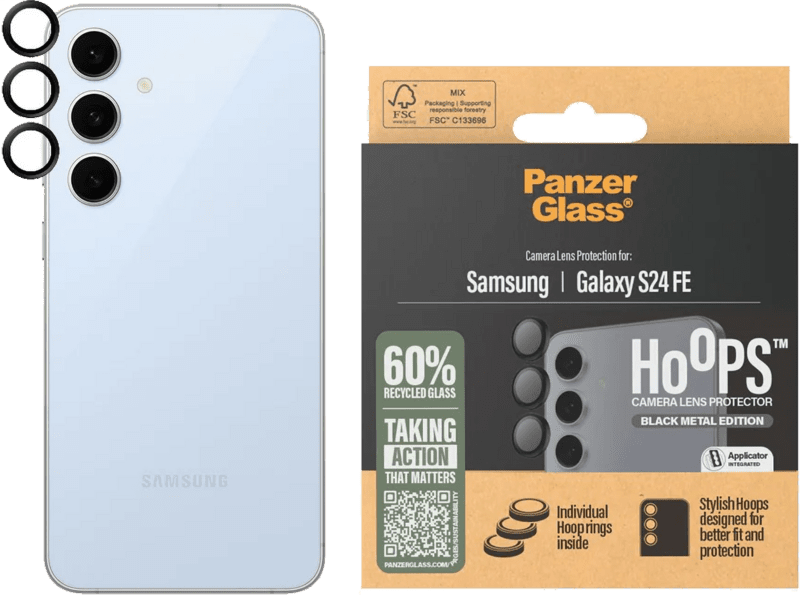 PanzerGlass Hoops Kamera SP Galaxy S24 FE schwarz