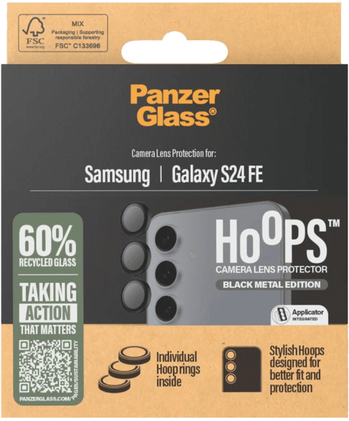 PanzerGlass Hoops Kamera SP Galaxy S24 FE schwarz