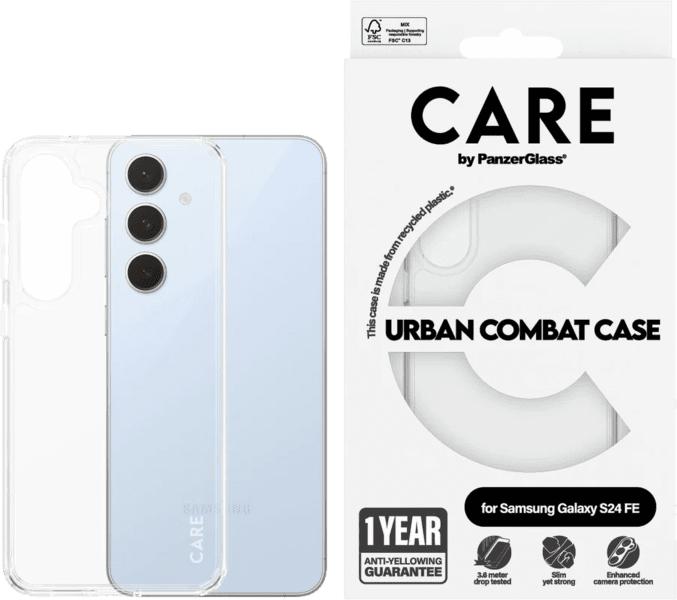 PanzerGlass CARE Urban Combat Galaxy S24 FE transp.