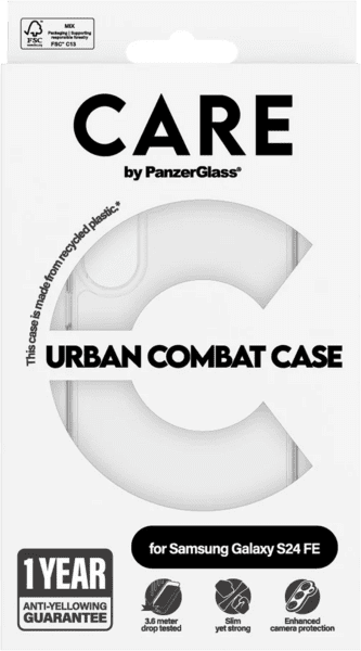 PanzerGlass CARE Urban Combat Galaxy S24 FE transp.