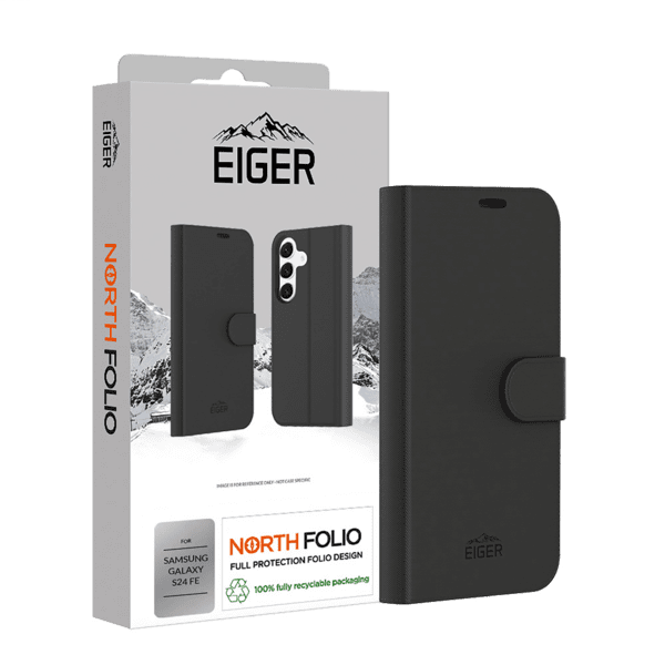 Eiger North Folio Case Galaxy S24 FE schwarz