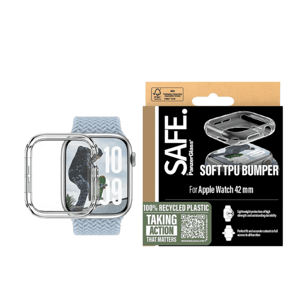 PanzerGlass SAFE. Bumper Apple Watch 10/11 42mm transp. PanzerGlass SAFE. Bumper Apple Watch 10/11 42mm transp.