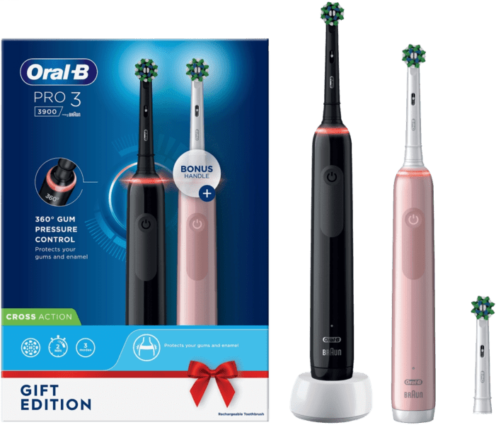 Oral-B Pro 3 3900N schwarz/pink Zahnbürste