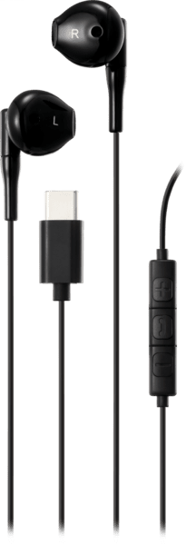 Streetz In-Ear USB-C Kopfhörer schwarz