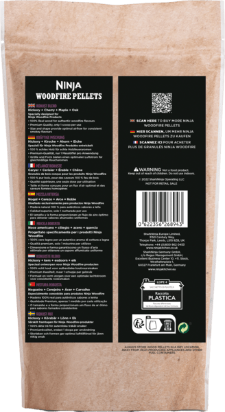 Ninja Woodfire Pellets kräftige Mischung 900g