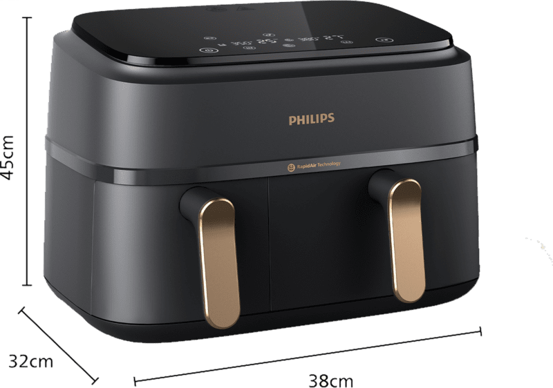 Philips 3000 SeriesNA352/04 Heißluftfritteuse schwarz Philips 3000 SeriesNA352/04 Heißluftfritteuse schwarz