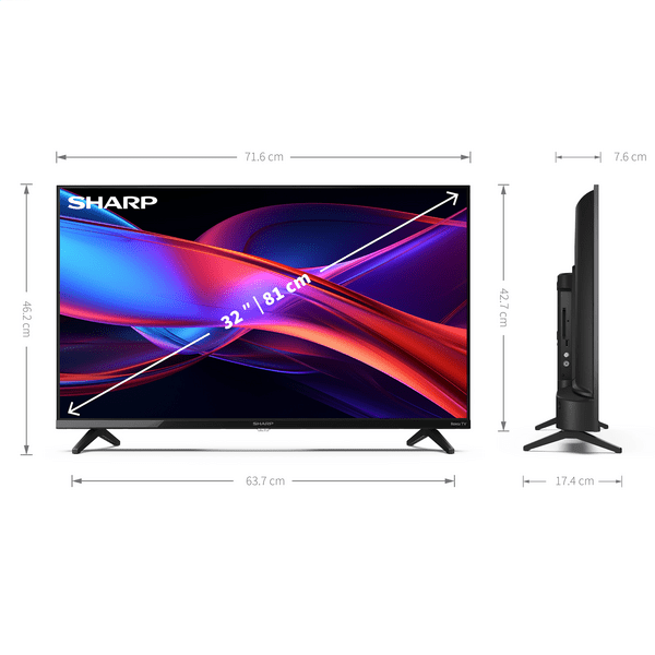 Sharp 32GD2225E 32" HD Roku Smart TV schwarz