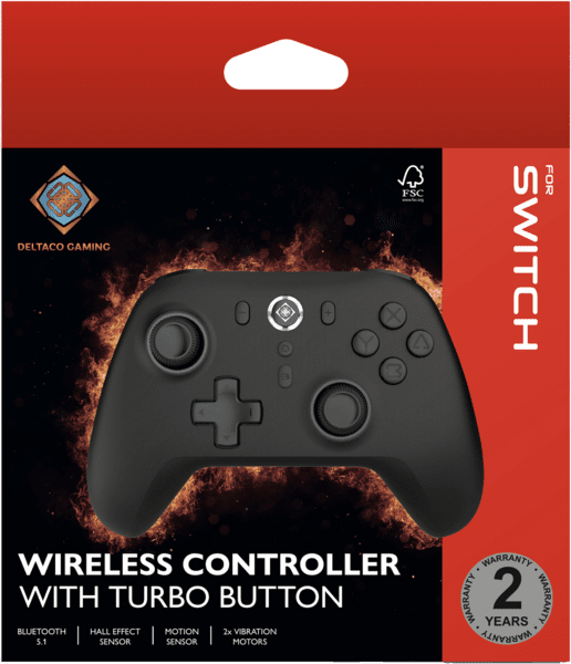 Deltaco Wireless Controller f. Switch, PC, Android, iOS