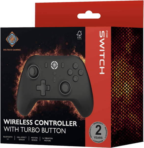 Deltaco Wireless Controller f. Switch, PC, Android, iOS