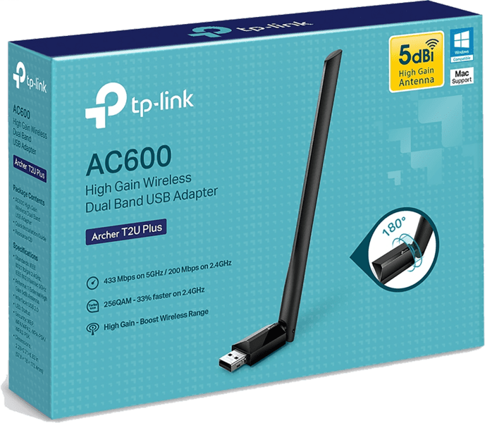 TP-Link Archer T2U Plus USB-WLAN-Adapter