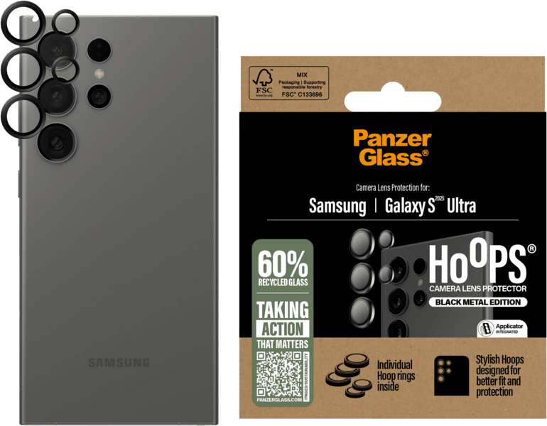 PanzerGlass Hoops Kamera SP Galaxy S25 Ultra schwarz PanzerGlass Hoops Kamera SP Galaxy S25 Ultra schwarz