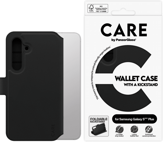 PanzerGlass CARE Feature Kickstand Galaxy S25+ schwarz