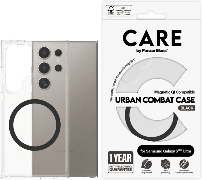 PanzerGlass CARE Urban Combat Galaxy S25 Ultra transparent PanzerGlass CARE Urban Combat Galaxy S25 Ultra transparent