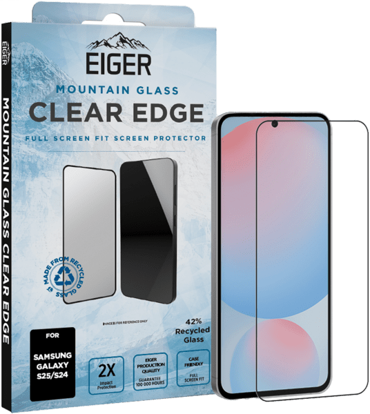 Eiger SP Mountain Glass Clear Edge Galaxy S25/S24