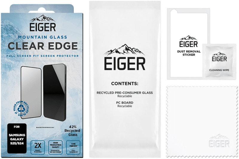 Eiger SP Mountain Glass Clear Edge Galaxy S25/S24