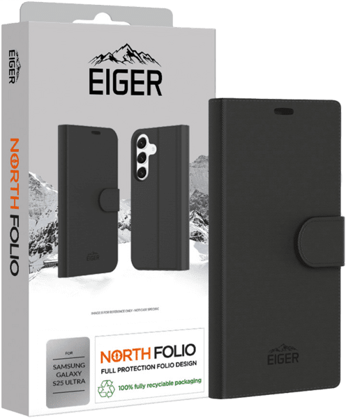 Eiger North Folio Case Galaxy S25 Ultra schwarz