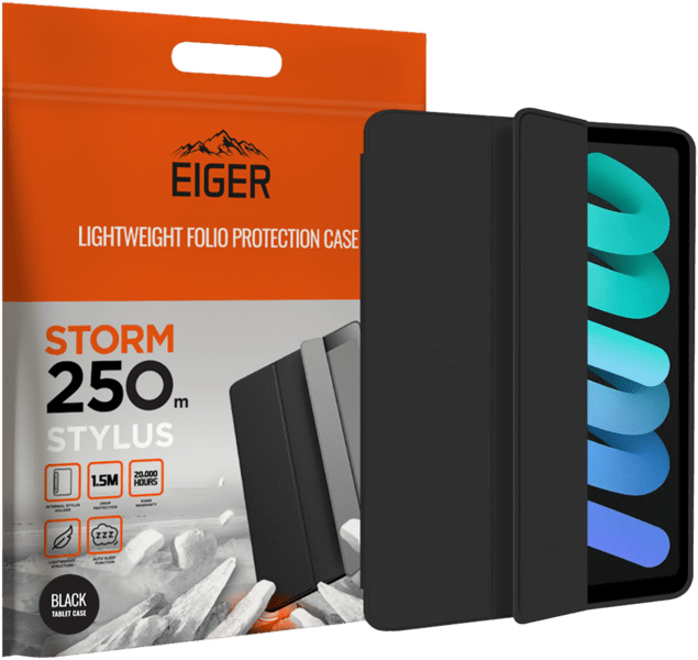 Eiger Storm 250m Stylus iPad Mini 7 (2024) schwarz Eiger Storm 250m Stylus iPad Mini 7 (2024) schwarz