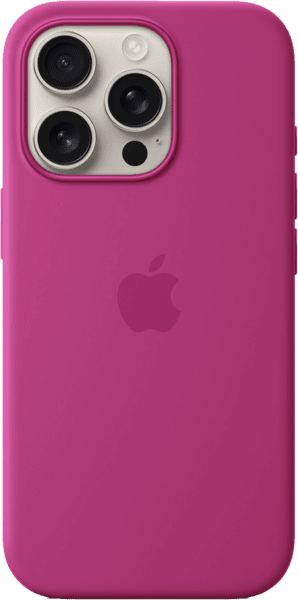 Apple Silicone Case MagSafe iPhone 16 Pro fuchsia