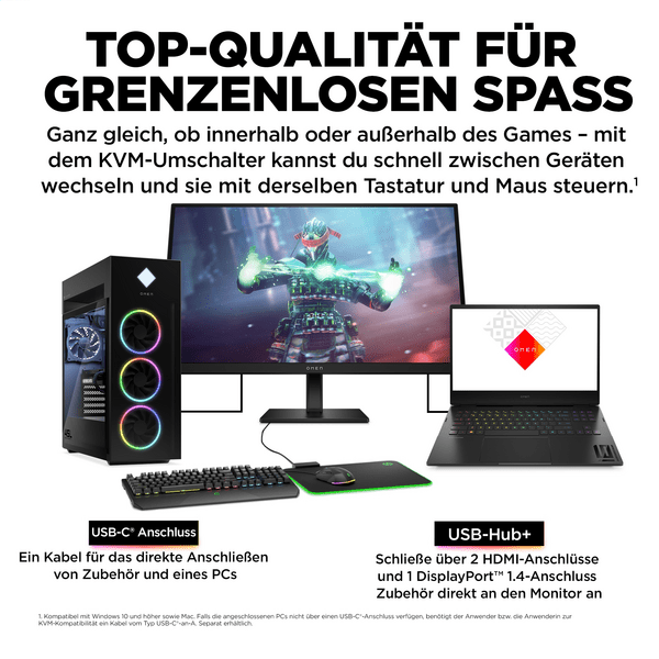 HP Omen 27k 27" UHD 144 Hz Gaming-Monitor